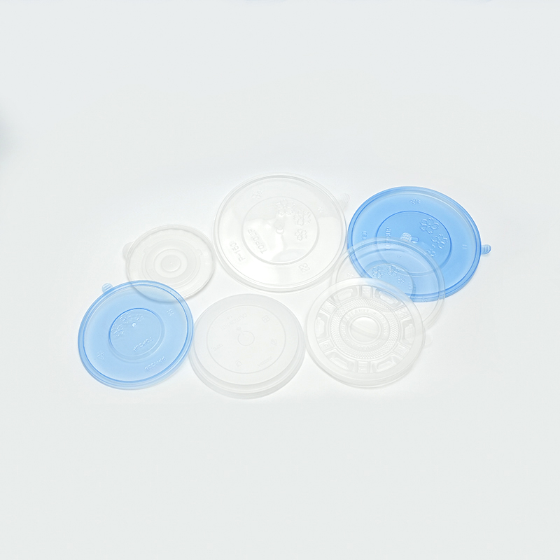Transparent rund pp plastisch verdickter Deckel